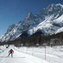 Cross-country skiing in Val Ferret