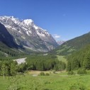 Val Veny e catena Monte Bianco